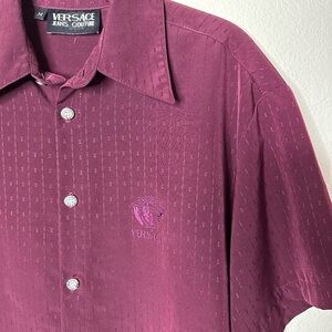 Vintage Versace Jeans Couture Embroidered Medusa Shirt